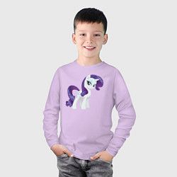 Лонгслив хлопковый детский Рарити из My Little Pony в кино, цвет: лаванда — фото 2
