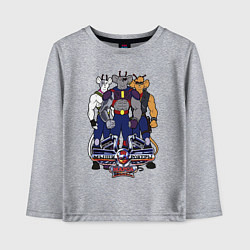 Детский лонгслив Мыши рокеры с марса - все