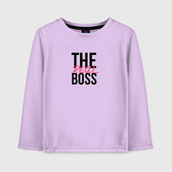 Детский лонгслив The real boss