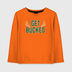 Детский лонгслив Get bucked