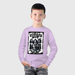 Лонгслив хлопковый детский Арт Король и Шут, цвет: лаванда — фото 2