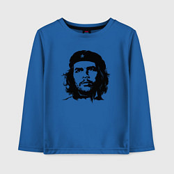 Лонгслив хлопковый детский Портрет Че Гевары, цвет: синий
