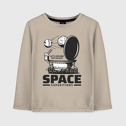 Детский лонгслив Космическая экспедиция лунохода