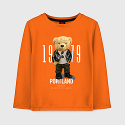 Лонгслив хлопковый детский Плюшевый медведь portland, цвет: оранжевый