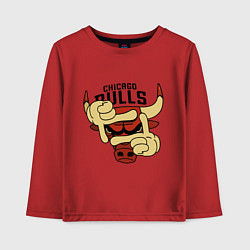 Детский лонгслив Bulls logo with hands