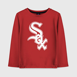 Лонгслив хлопковый детский Chicago white sox - baseball, цвет: красный