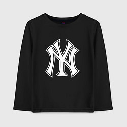 Детский лонгслив New York yankees - baseball logo