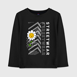 Детский лонгслив Ромашка streetwear