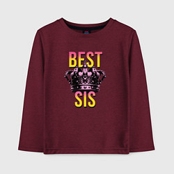 Детский лонгслив Best sis