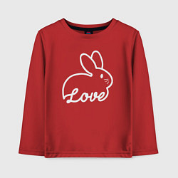 Детский лонгслив Love bunny