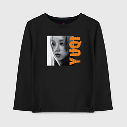 Лонгслив хлопковый детский Yuqi k-stars, цвет: черный