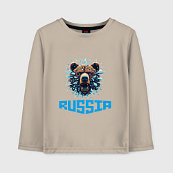 Детский лонгслив Russian bear head