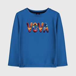 Лонгслив хлопковый детский Vova yarn art, цвет: синий