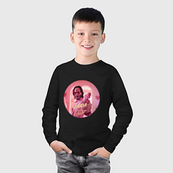 Лонгслив хлопковый детский Джон Уик в гламурный убийца, цвет: черный — фото 2