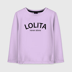 Детский лонгслив Lolita never alone - motto