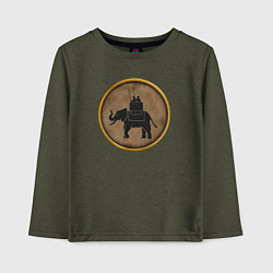 Лонгслив хлопковый детский Мятежники-карфагеняне Rome: Total War, цвет: меланж-хаки