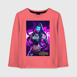 Лонгслив хлопковый детский League of Legends Akali Kda, цвет: коралловый