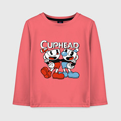 Детский лонгслив Cuphead and Mugman