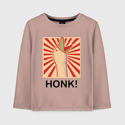 Детский лонгслив Гусь honk