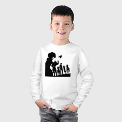 Лонгслив хлопковый детский Команда Семь смертных грехов, цвет: белый — фото 2