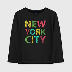 Детский лонгслив New York city colors