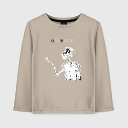 Лонгслив хлопковый детский Fad Gadget - Tovey live, цвет: миндальный