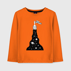 Детский лонгслив Художник космонавт