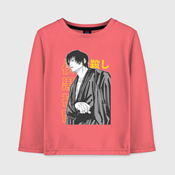 Детский лонгслив Магическая битва Тоджи Фушигуро в кимоно