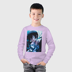 Лонгслив хлопковый детский Ванитас мемуар, цвет: лаванда — фото 2
