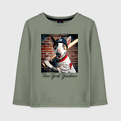 Детский лонгслив Bull terrier - New York yankees baseball team