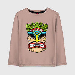 Лонгслив хлопковый детский African idol, цвет: пыльно-розовый