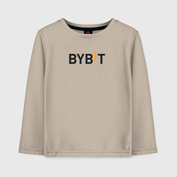 Лонгслив хлопковый детский Bybit, цвет: миндальный