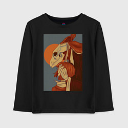Лонгслив хлопковый детский Невеста чародея Элиас Эйнсворт Могущественный чаро, цвет: черный
