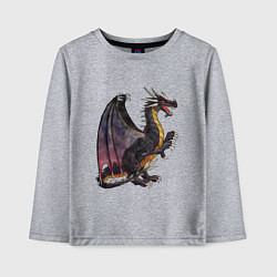Лонгслив хлопковый детский HOMM3 Black Dragon, цвет: меланж