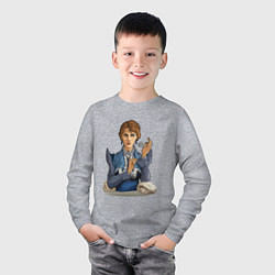 Лонгслив хлопковый детский Кассандра - RimWorld, цвет: меланж — фото 2