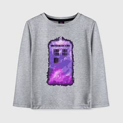 Детский лонгслив Violet tardis