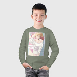 Лонгслив хлопковый детский Марин Китагава косплей, цвет: авокадо — фото 2