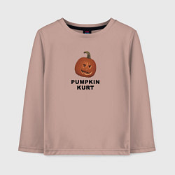 Лонгслив хлопковый детский Pumpkin Kurt - the office, цвет: пыльно-розовый