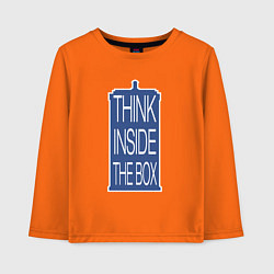 Детский лонгслив Think inside the box