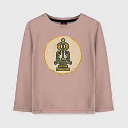 Лонгслив хлопковый детский Танухиды из Total War: Attila, цвет: пыльно-розовый