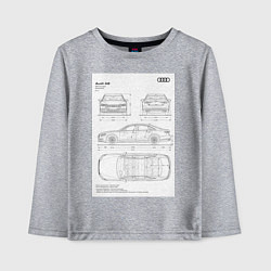 Детский лонгслив Audi A8