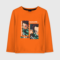 Детский лонгслив Клинок рассекающий демонов Kamado Tanjiro