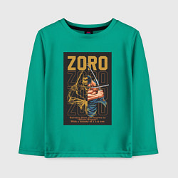 Детский лонгслив One piece Зоро Pirate Hunter