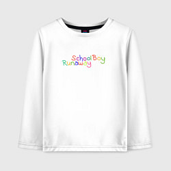 Детский лонгслив Schoolboy Runaway - logo