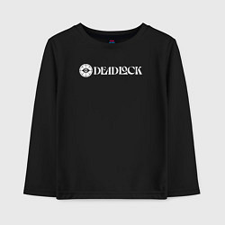 Детский лонгслив Deadlock white logo