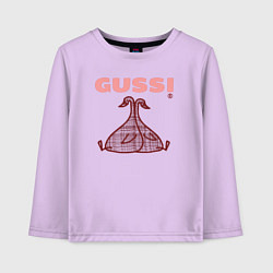 Детский лонгслив Гусси - два гуся - в клетку