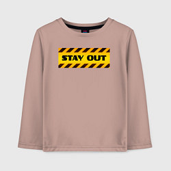 Детский лонгслив Stay out