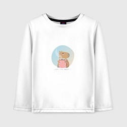 Детский лонгслив Capybara love you