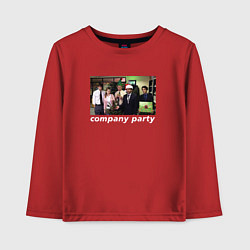 Лонгслив хлопковый детский The Office - company party, цвет: красный