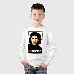 Лонгслив хлопковый детский Che guevara - Chelentano, цвет: белый — фото 2